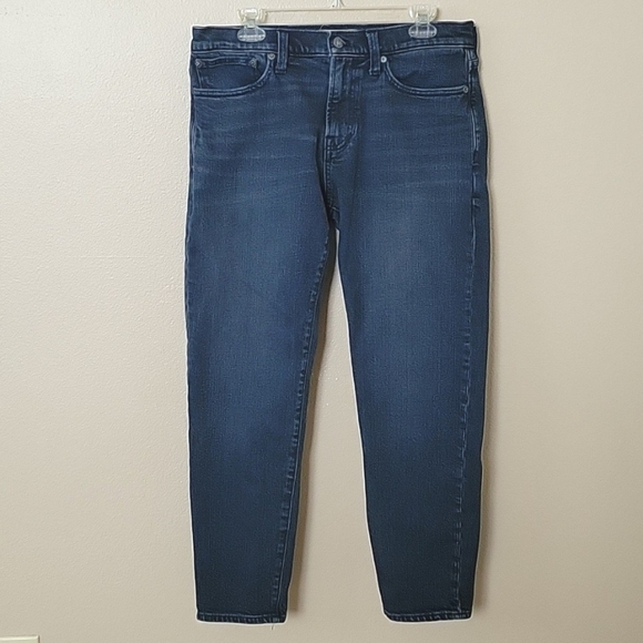 Madewell Mens Dark Wash Relaxed Taper Denim Jeans - Size 31 Waist - Picture 1 of 8